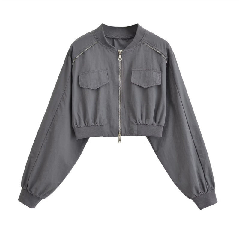 Double Zip Baseball Jacket Coat