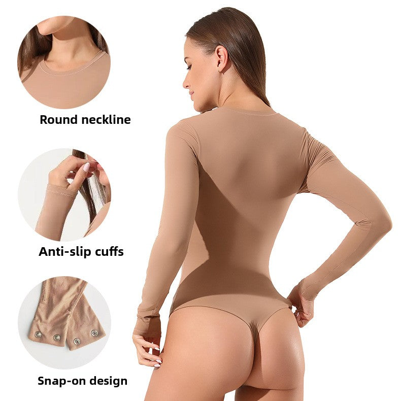 Womens Long Sleeve Shapewear Bodysuit
