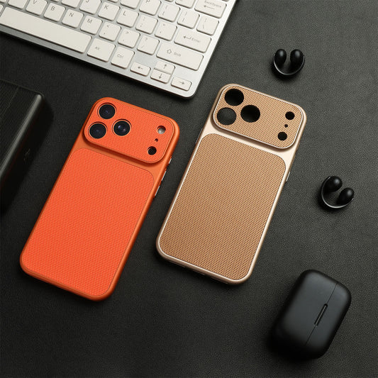 Leather Diamond Pattern Soft Phone Case with Large Window for iPhone
