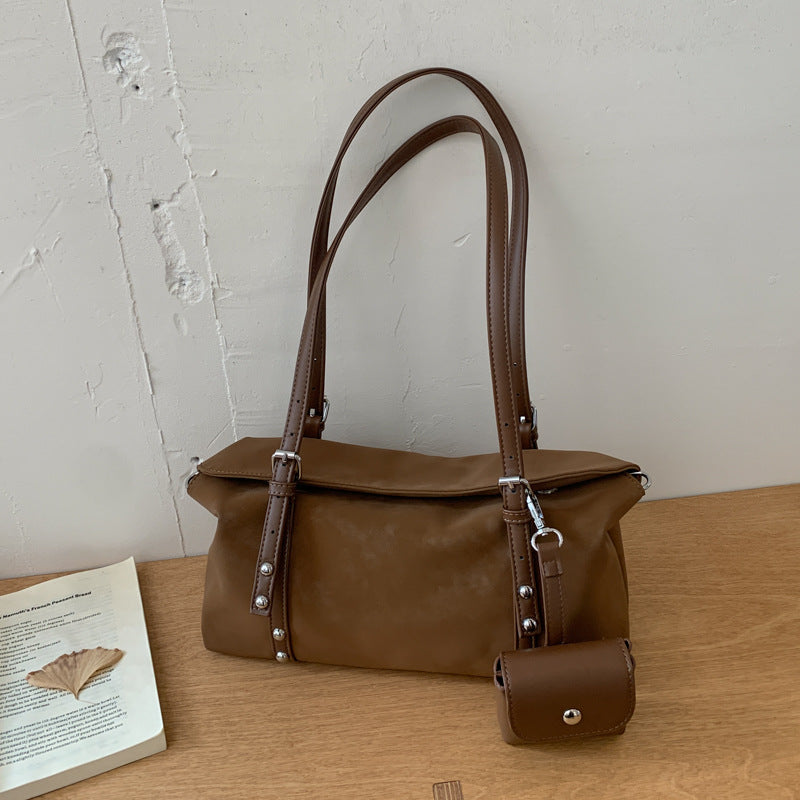 Casual Retro Frosted Crossbody Bag