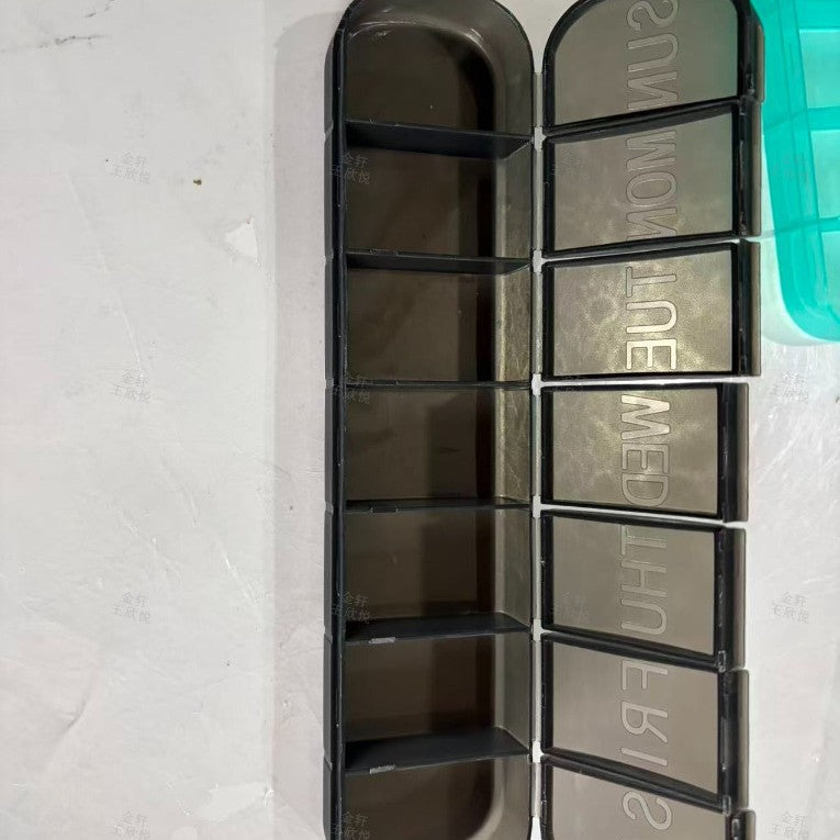 7 Compartment Portable Pill Organizer Box
