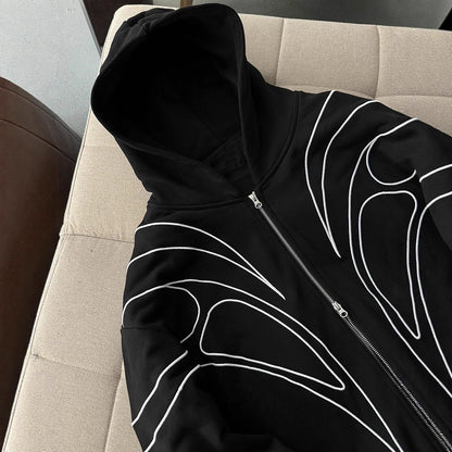 Stylish loose cardigan sweatshirt