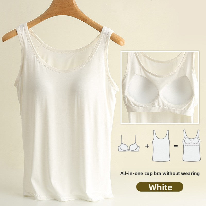 Camisole with built-in chest pads