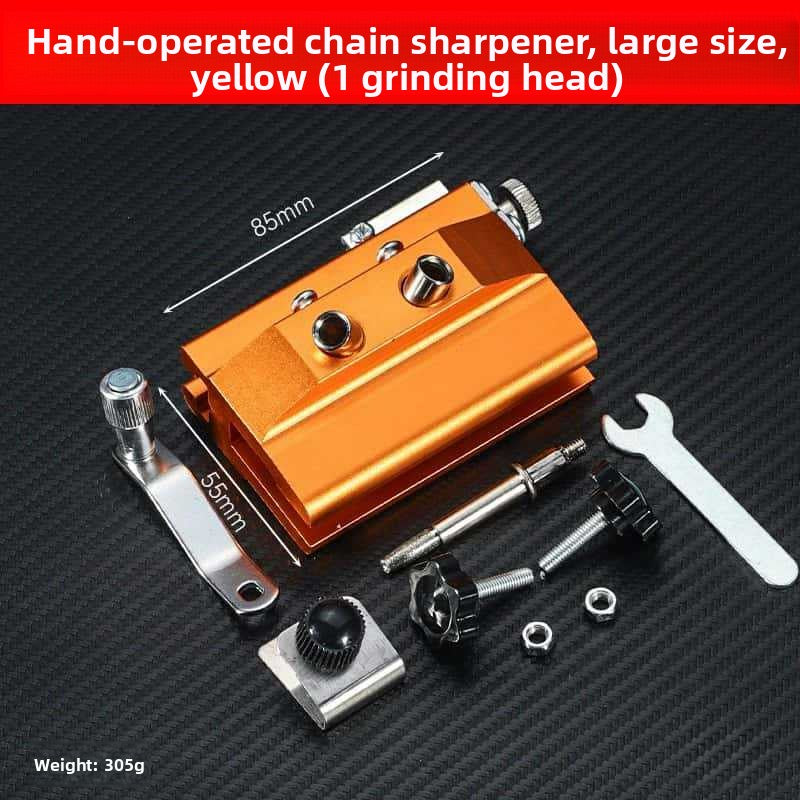 Hand-Cranked Chainsaw Chain Sharpening Tool