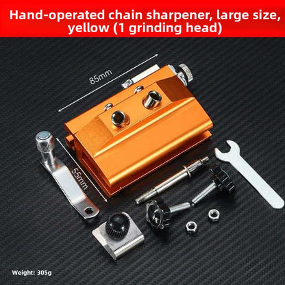 Hand-Cranked Chainsaw Chain Sharpening Tool