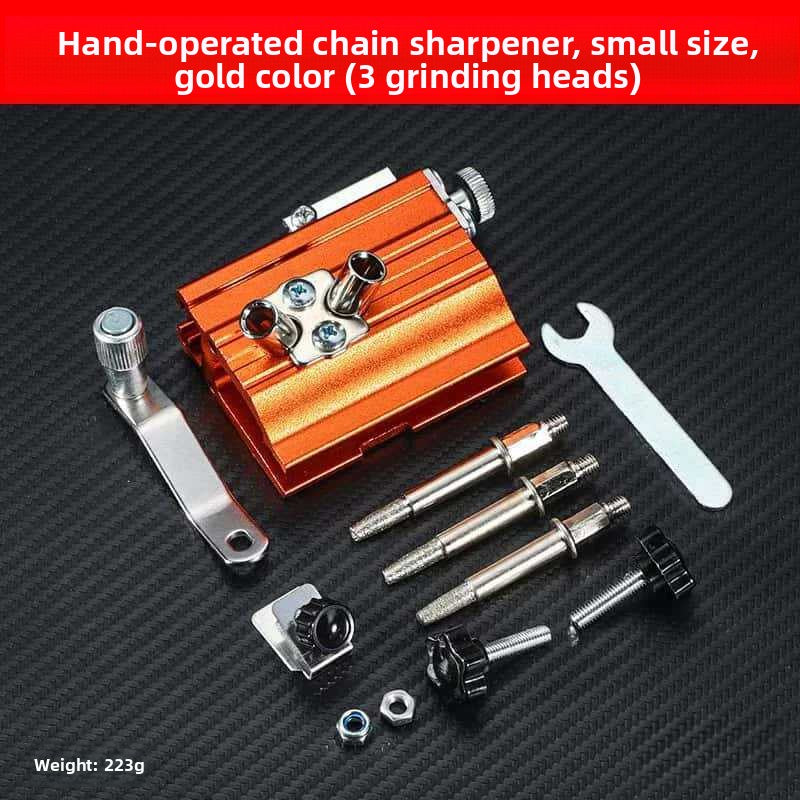 Hand-Cranked Chainsaw Chain Sharpening Tool