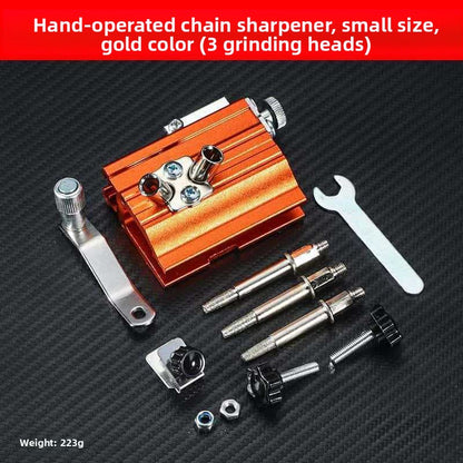 Hand-Cranked Chainsaw Chain Sharpening Tool