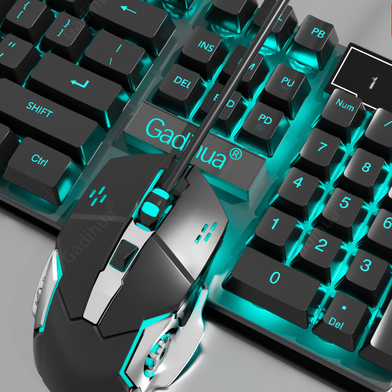 Mechanical Feel Gaming Keyboard and Mouse Set