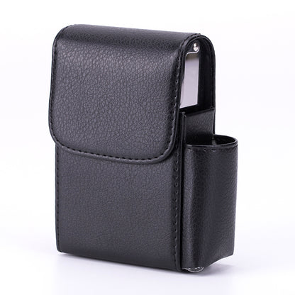 Stainless Steel Cigarette Box with Integrated Lighter
